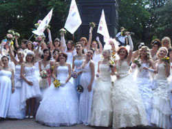 Свадебный переполох в центре Одессы 
