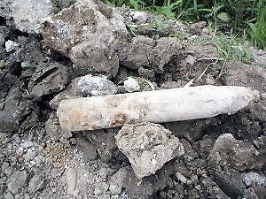 В Одессе в центре города нашли артиллерийский снаряд времен ВОВ