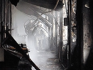 В Одессе загорелась гостиница