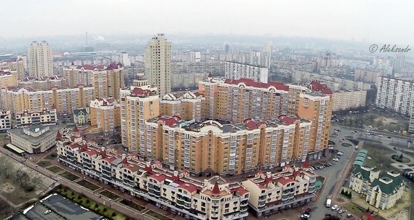 Брошенная квартира Януковича с высоты птичьего полета 
