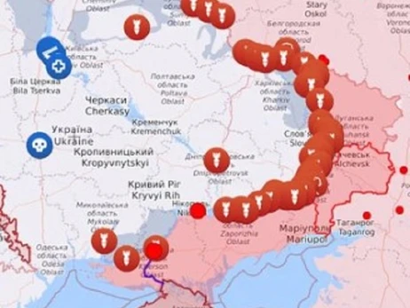 Мапа бойових дій в Україні: 22.10.2023
